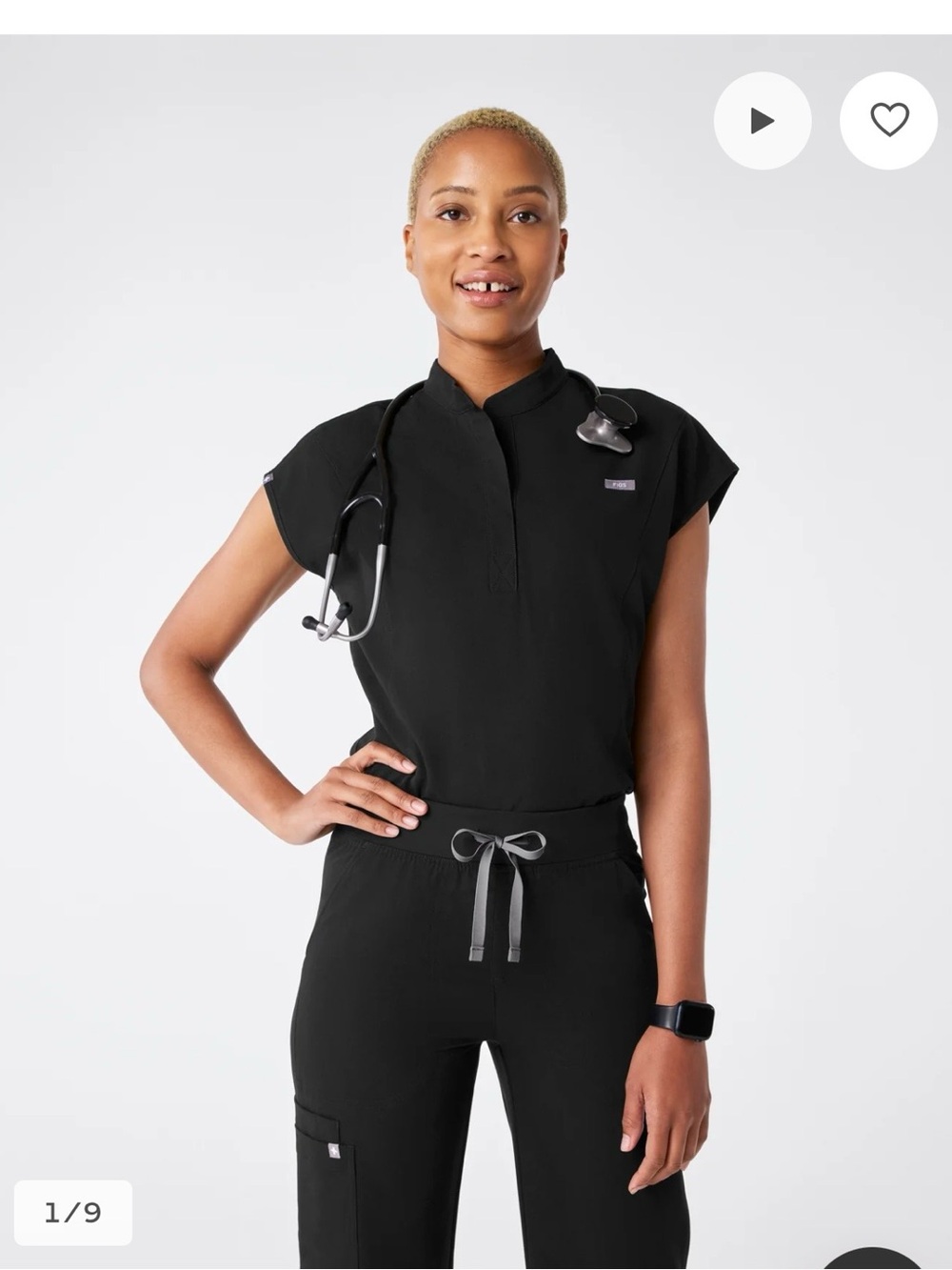 Figs Rafaela Brief ScrubBodysuit in Black size:XXL with NWT